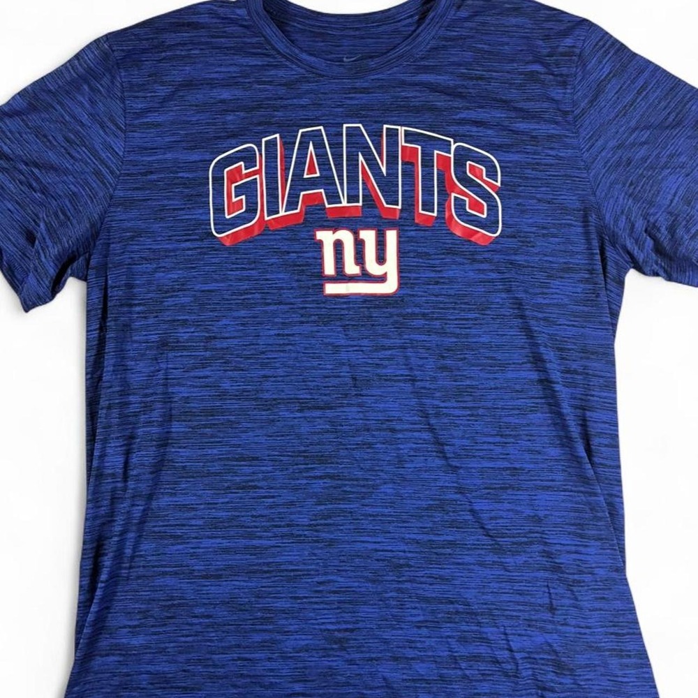 NWOT Nike Dri Fit New York Giants blue heathered t-shirt. Men's size XL